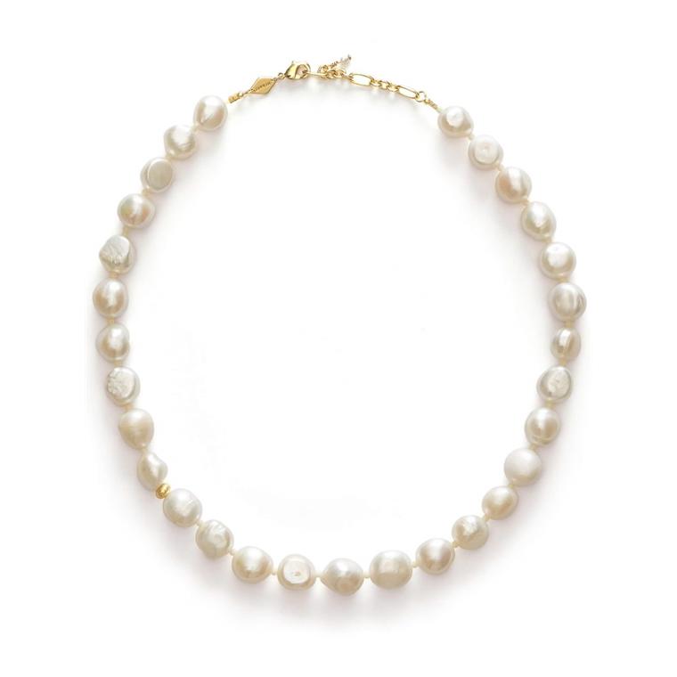 Stellar Pearly Necklace, Gold - Anni Lu 